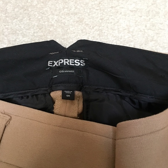 Express | The Columnist Size 0R Khaki Dress Pants - Picture 3 of 4